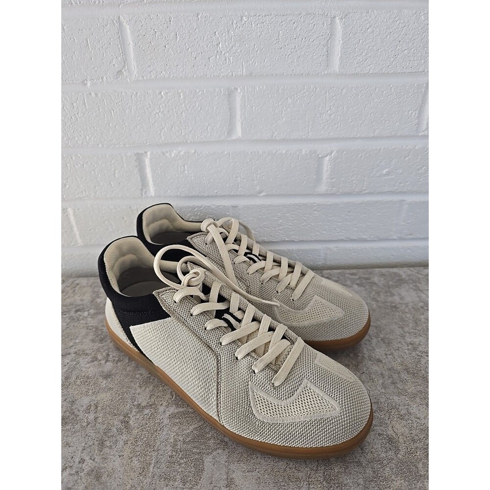 Rothy’s The RS01 Sneaker Men’s Size 8 Panther White Black Knit Casual Low Top